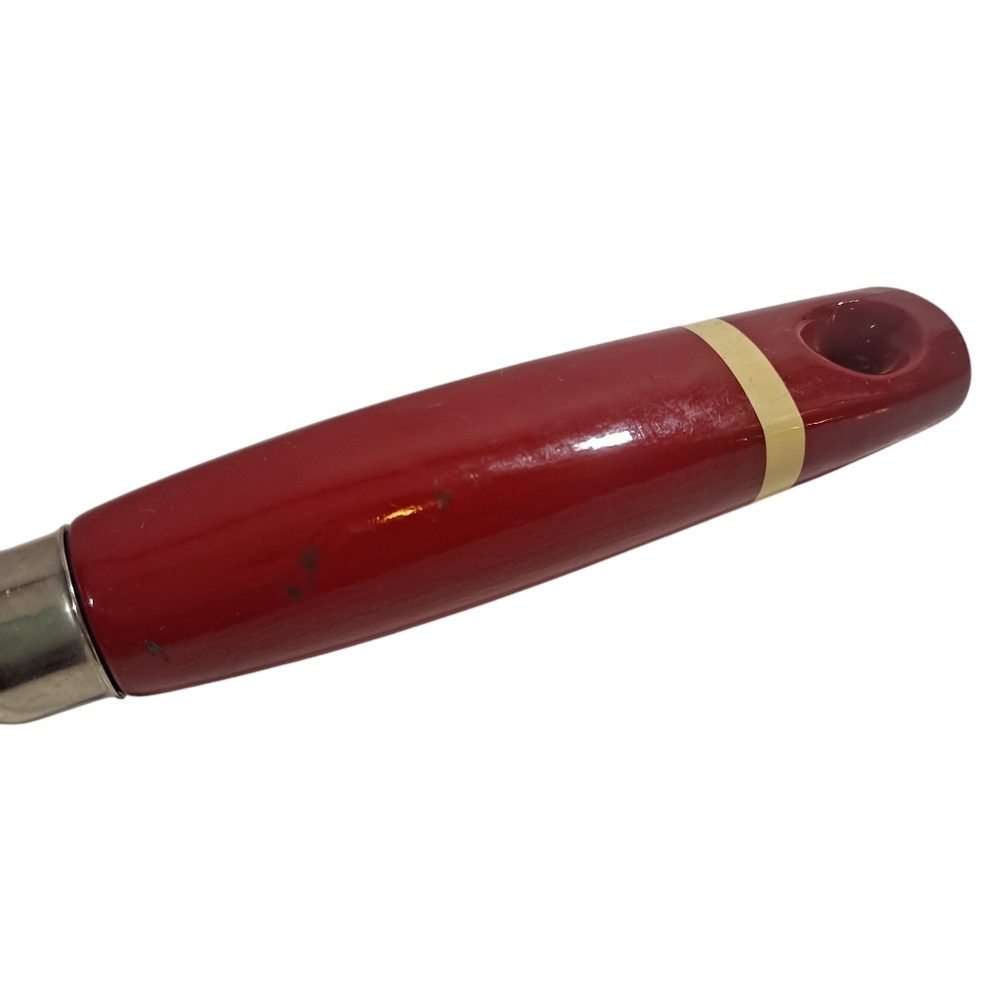 Vintage Melamine Yellow Rolling Pin With Red Handles Potato Masher - Picture 10 of 12